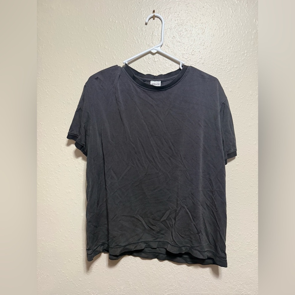 Armani Collezioni Charcoal Short Sleeve Tee
